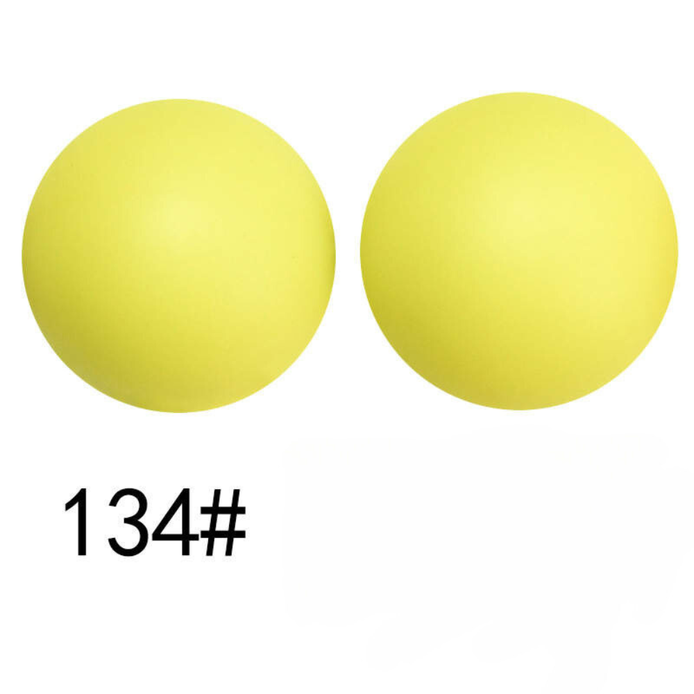 Yellow 15mm silicone beads